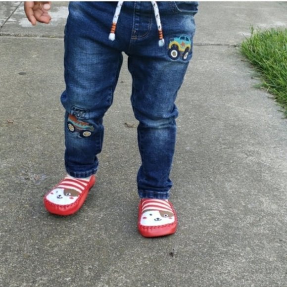 Baby Shoes Socks Animal Infant Sock Shoe Red New - Picture 8 of 16